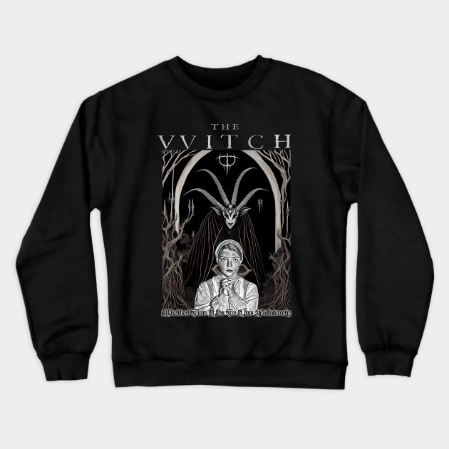 Wouldst Thou Like To Live Deliciously Crewneck Sweatshirt by The Dark Vestiary